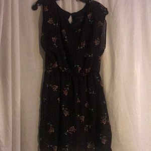 Navy flowered dress